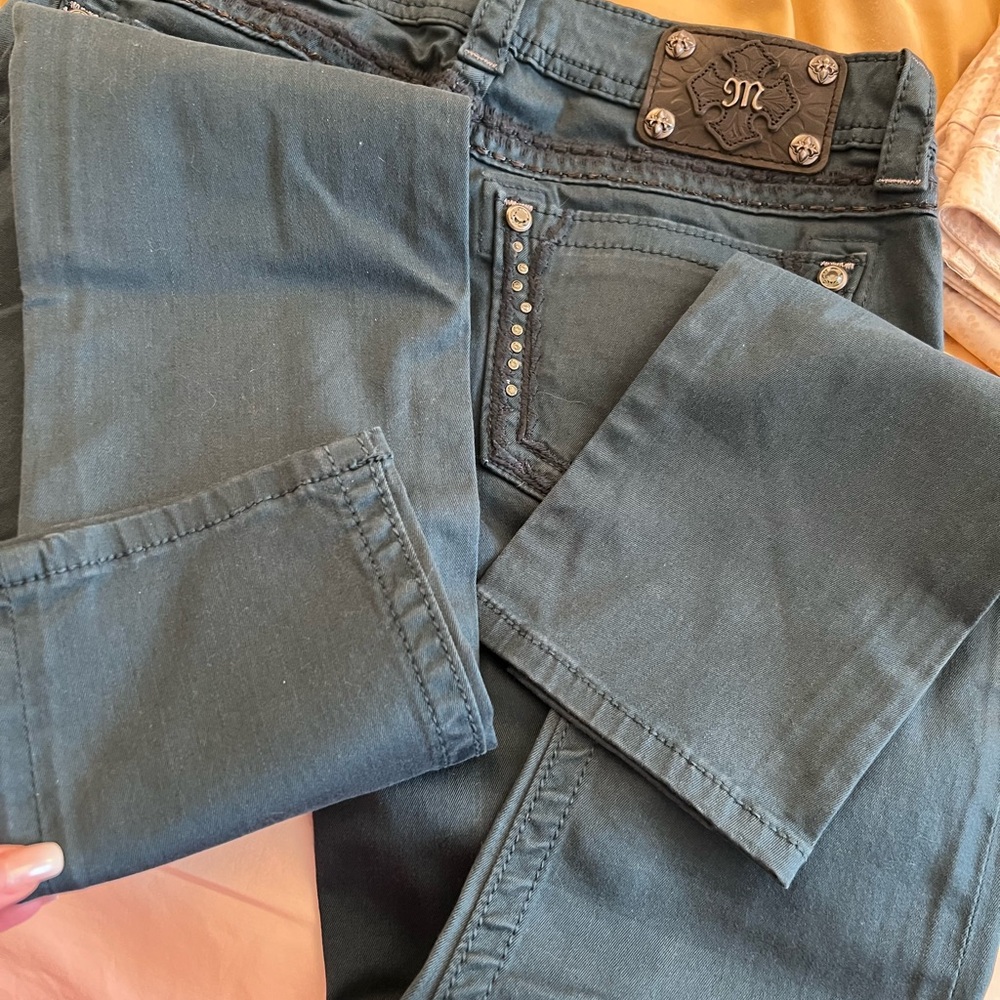 Miss Me Dark Blue Embellished Jeans - Picture 8 of 16